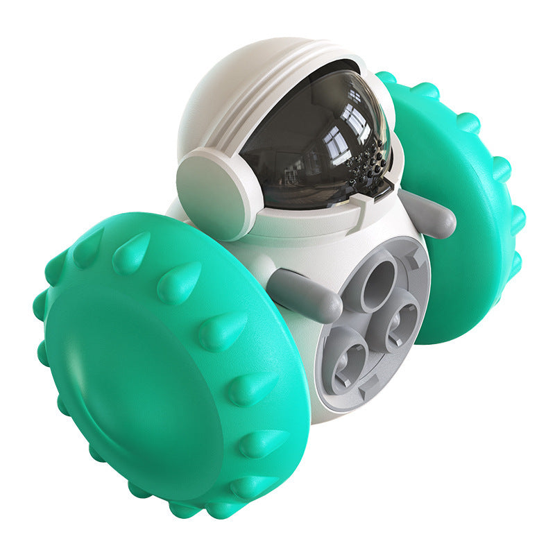 Interactive Dog Treat Leaking Toy For Small Large Dogs Puzzle Tumbler Funny Slow Dispenser Puppy Balance Car Pet Toys