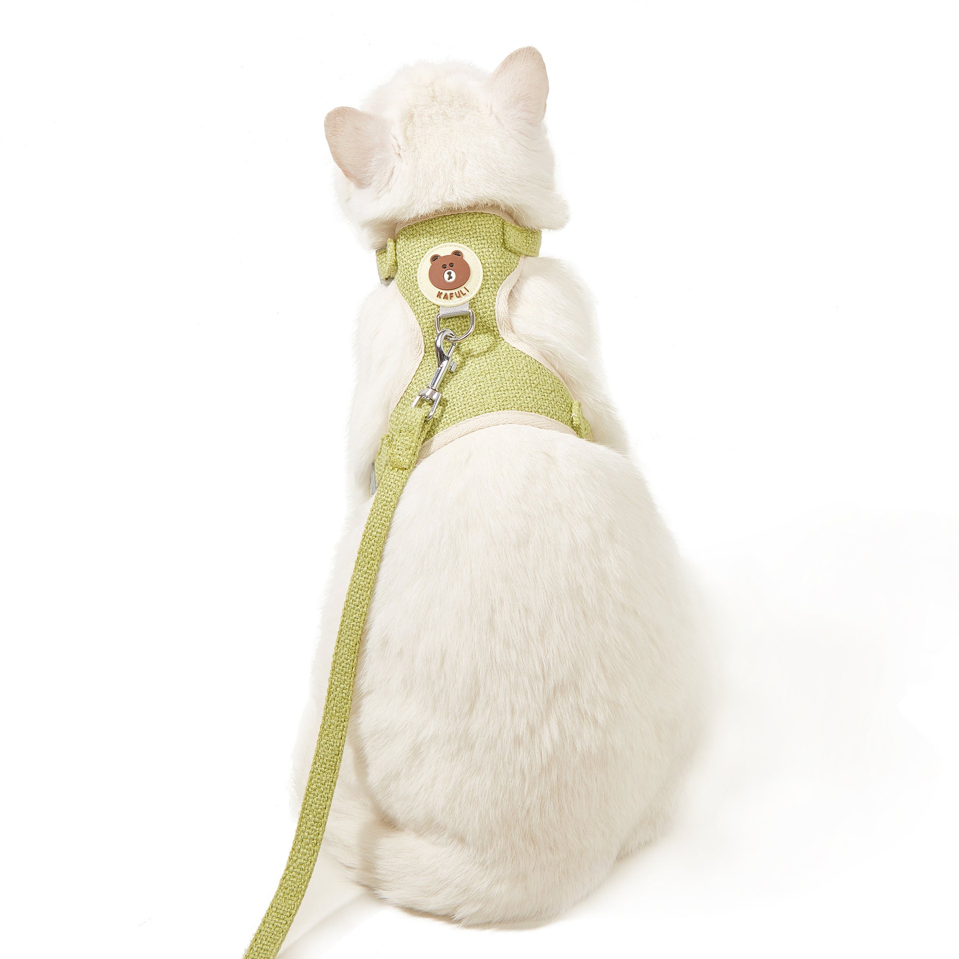 Pet Walking Vest with Cartoon Leash Design