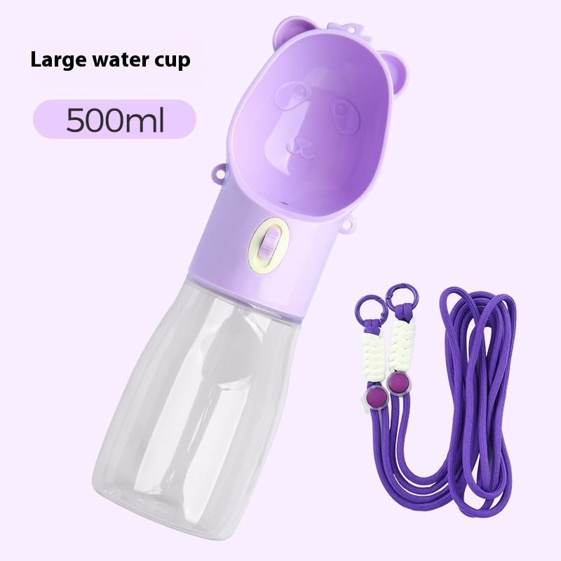Portable Dog & Cat Water Bottle with Feeder