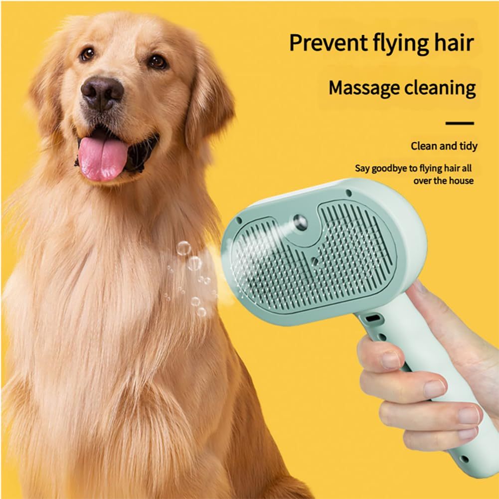 Self-Cleaning Chevaroo Steam Brush for Dogs & Cats