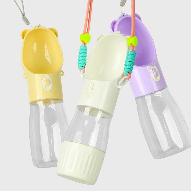 Portable Dog & Cat Water Bottle with Feeder